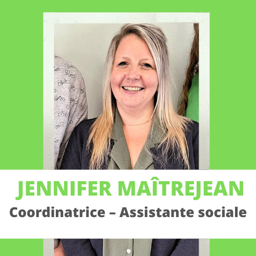 Jennifer Maîtrejean Coordinatrice Pass-âge – assistante sociale