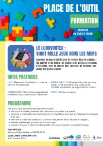 À la suite de l’évènement Place de L’Outil – édition 2025, nous avons le plaisir de vous proposer une formation à l’utilisation de l’outil LUDOVORTEX.